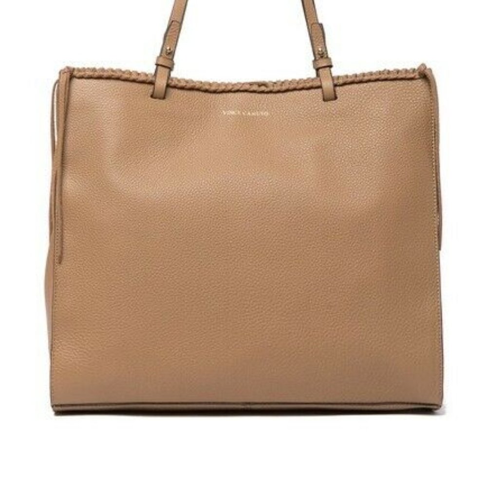 NEW Vince Camuto Litzy Leather Tote Bag - Picture 3 of 4